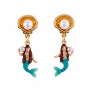 Les Nereides Little Mermaid Blue Stud Earring